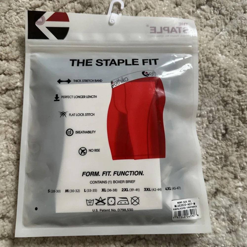 Ethika Men's Boxer Brief, Knee Length L More Motion‎